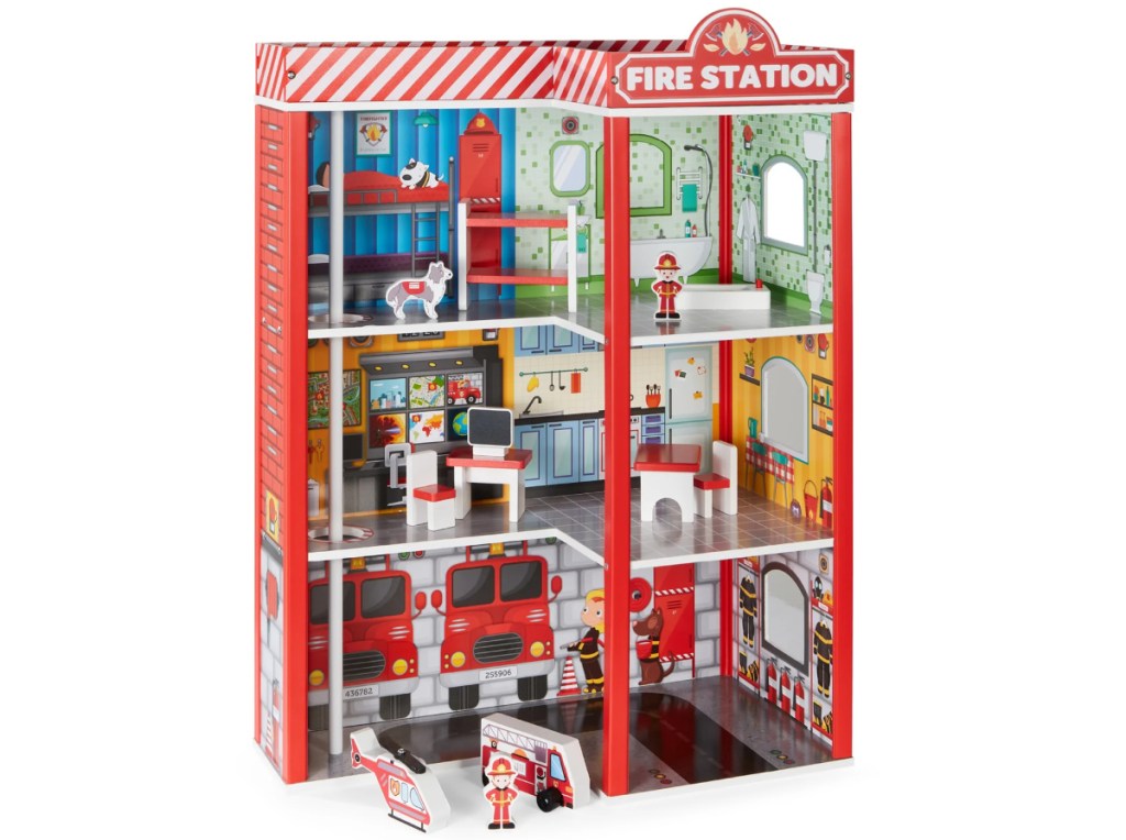kids fire station playset