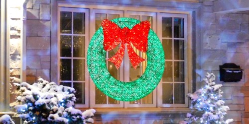 Pre-Lit 48″ Outdoor Christmas Wreath Only $114.99 Shipped w/ Our Exclusive Code