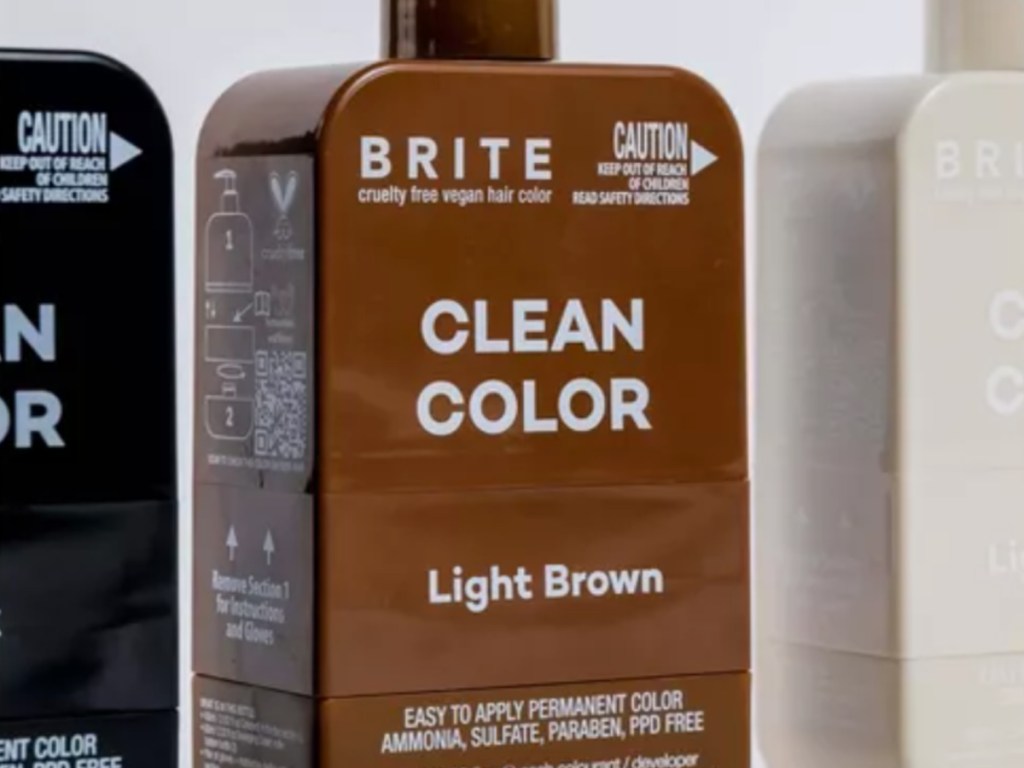 brown bottle of hair color