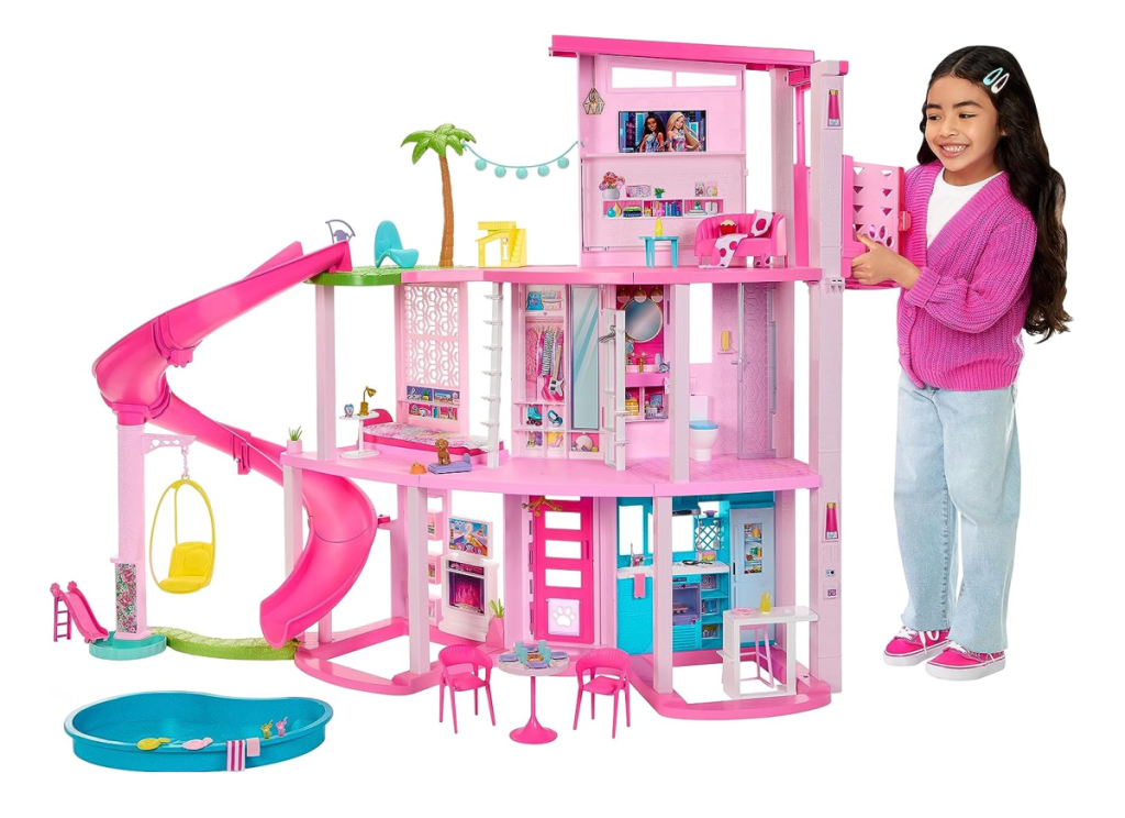 The Barbie Dream House 2023 with puppy play area and 3 story slide