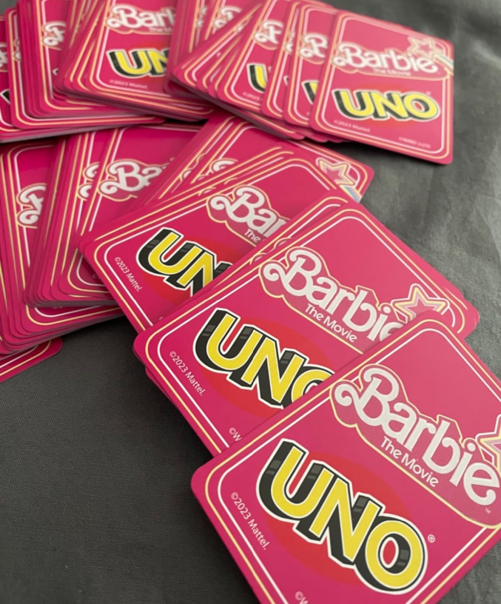 Barbie Uno Game cards