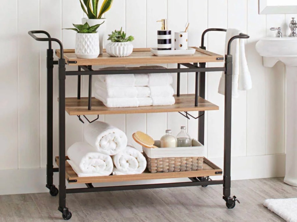 Better Homes & Gardens Crossmill Metal Bar Cart