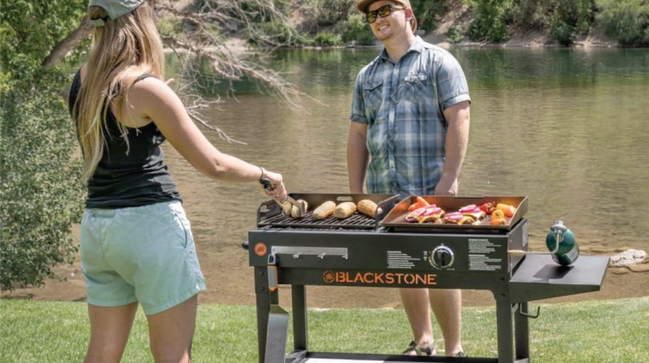 Blackstone Duo 17" Griddle and Charcoal Grill Combo