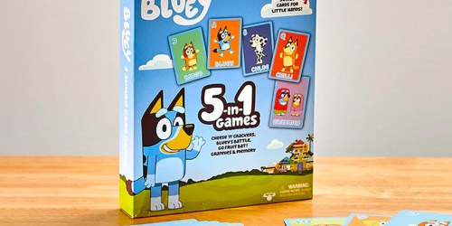 Bluey 5-in-1 Card Game Set Only $7.99 on Amazon (Regularly $10) | Fun Way to Learn New Games