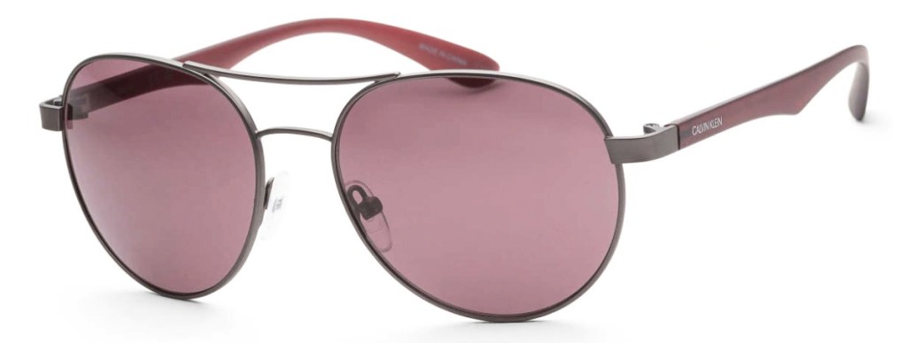 Calvin Klein sunglasses with red lenses