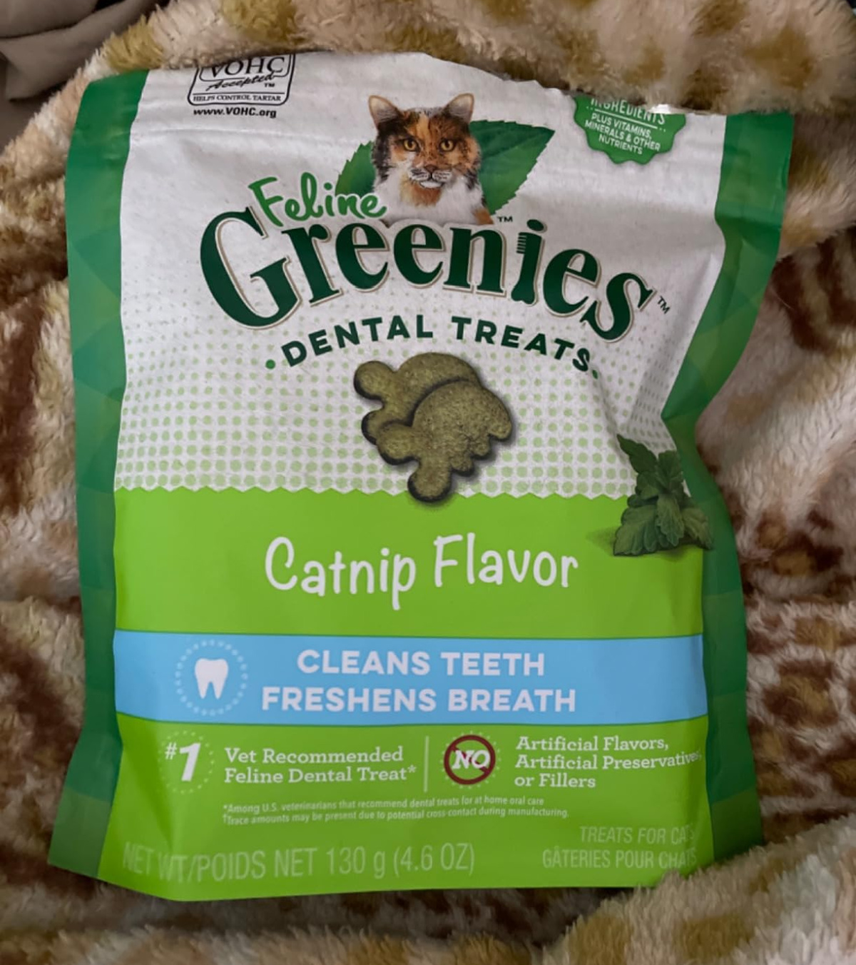 Greenies for Cats in the catnip flavor is one of the best amazon stocking stuffers for cats