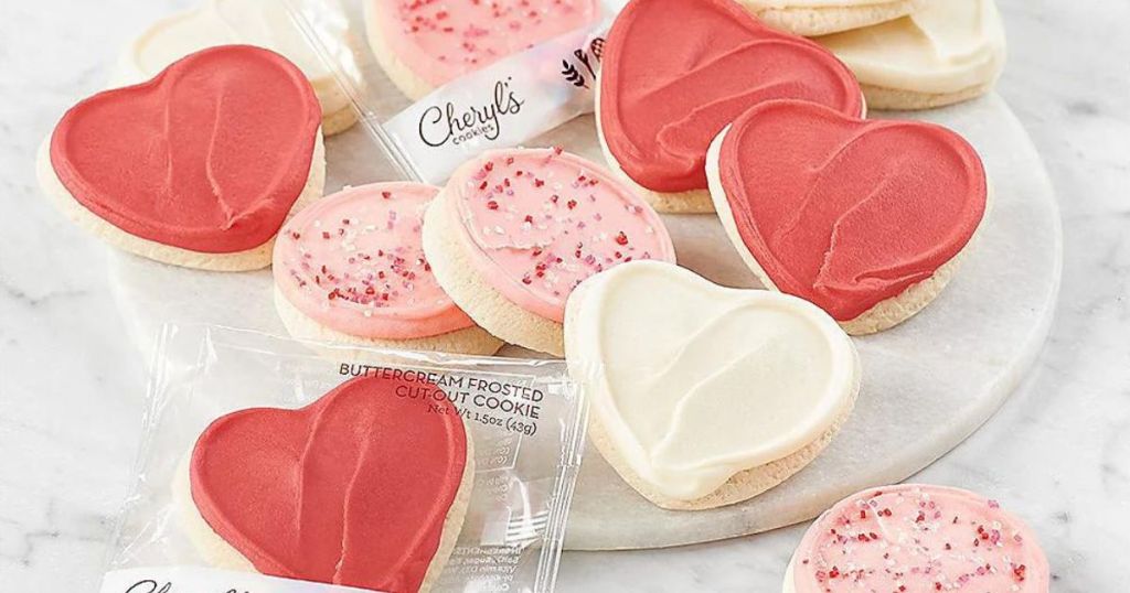 plate of Cheryl's Valentine's Day Cookies 