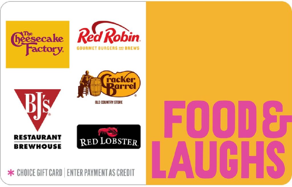 Choice Gift Card Food & Laughs