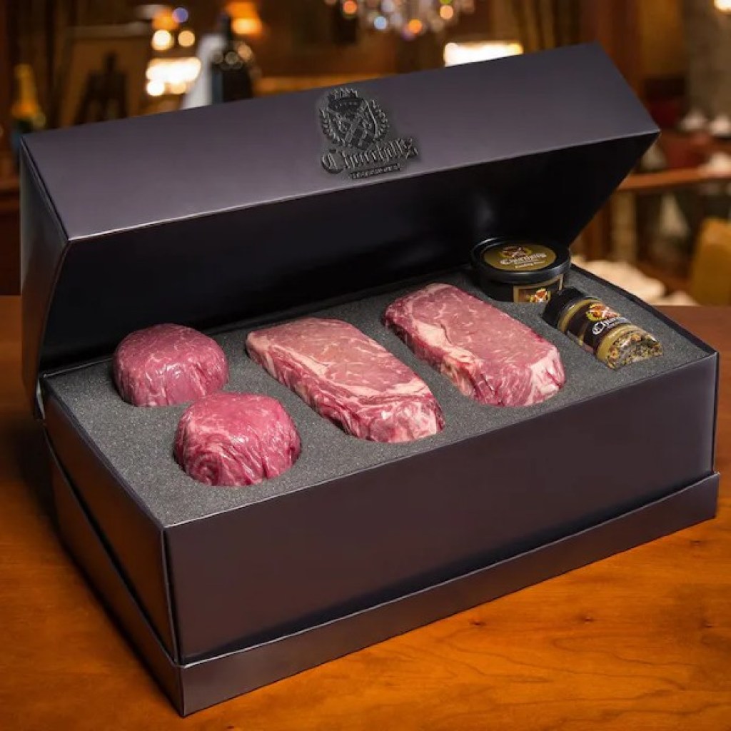 Best food gifts - Churchill Steakhouse Ribeye and Filet Mignon Box