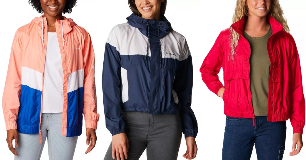 columbia women's windbreaker jackets