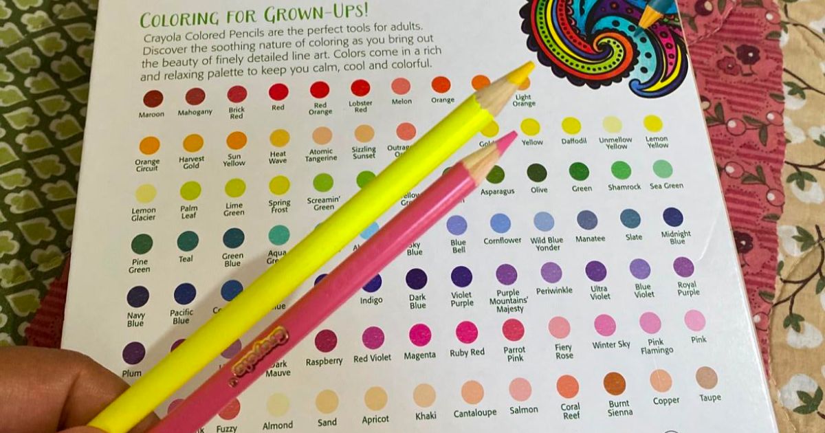 Crayola colored pencils for adults