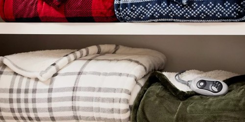 Cuddl Duds Heated Sherpa Throw Blanket Just $44.79 on Kohl’s.com (Regularly $140)