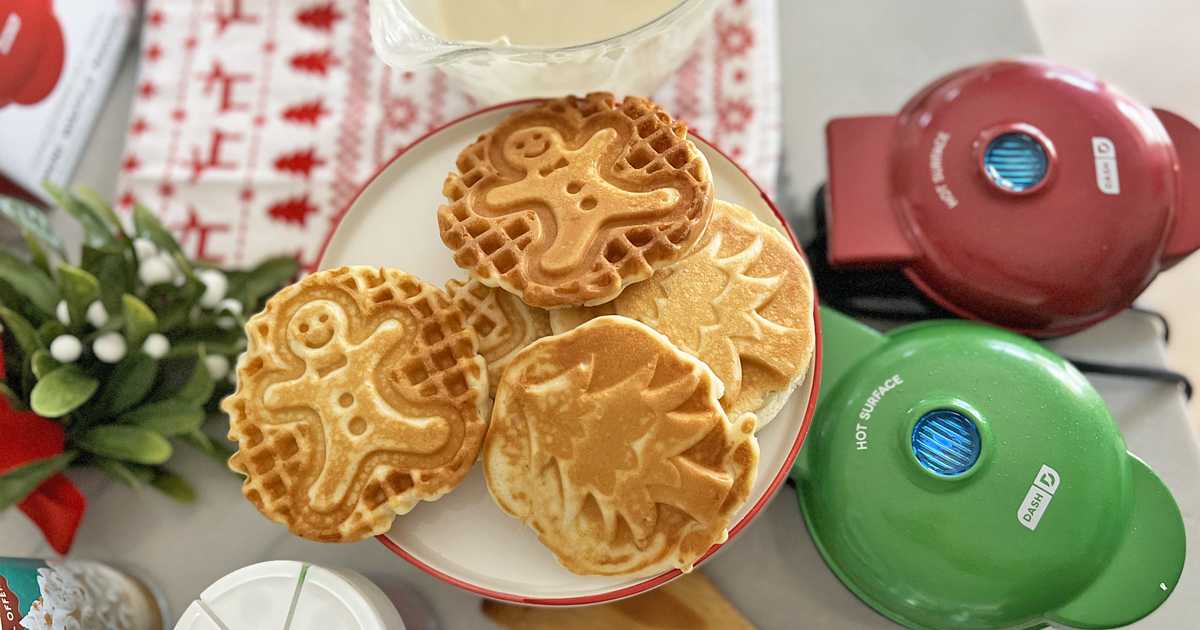 target christmas waffle maker