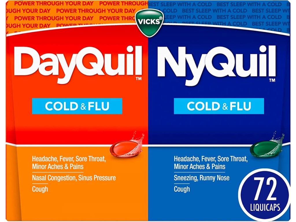 Vicks DayQuil and NyQuil Cold & Flu 72-Count Combo Pack