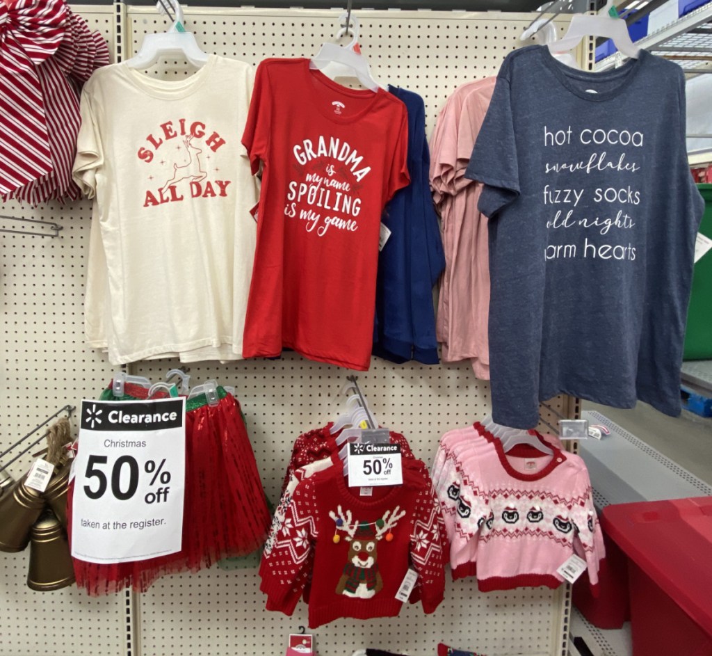 Discounted christmas clothing