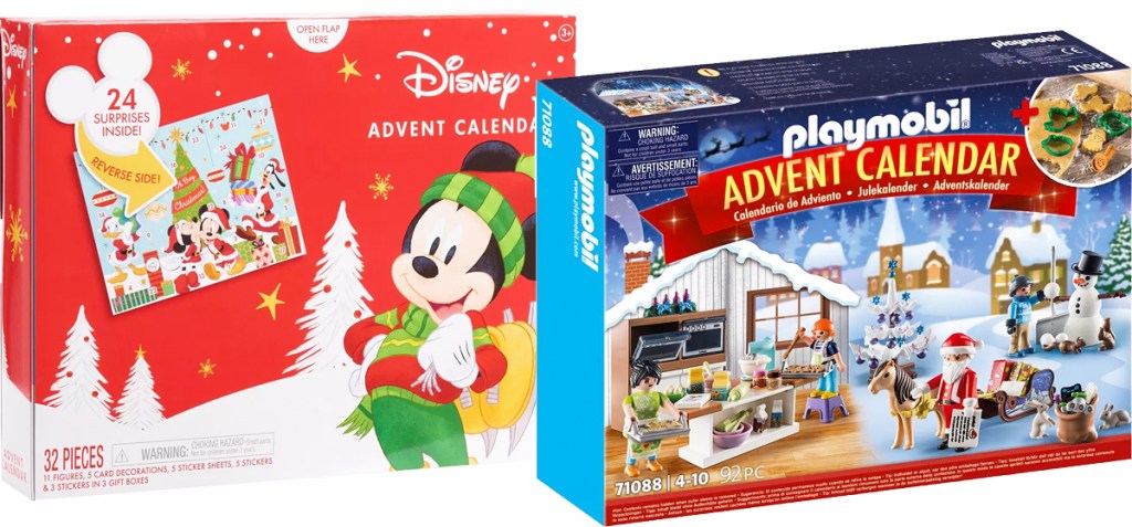 disney and playmobil advent calendars