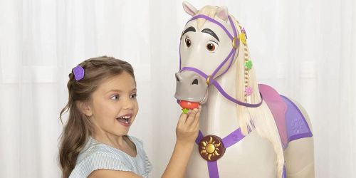 Disney Princess Maximus Toy Just $62 Shipped on Amazon (Reg. $125) – Kids Can Ride This Horse That Changes Expressions