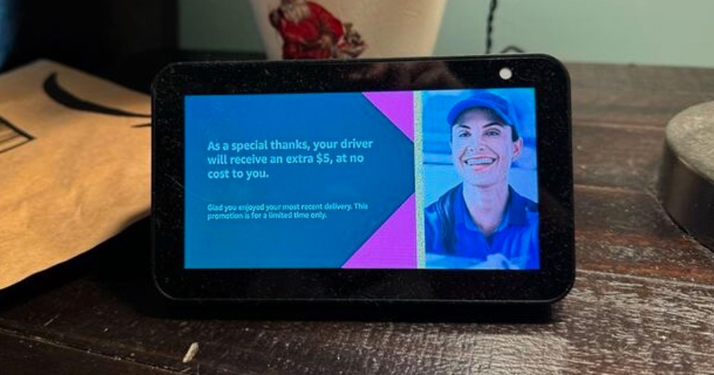 Amazon Alexa Driver special thanks message