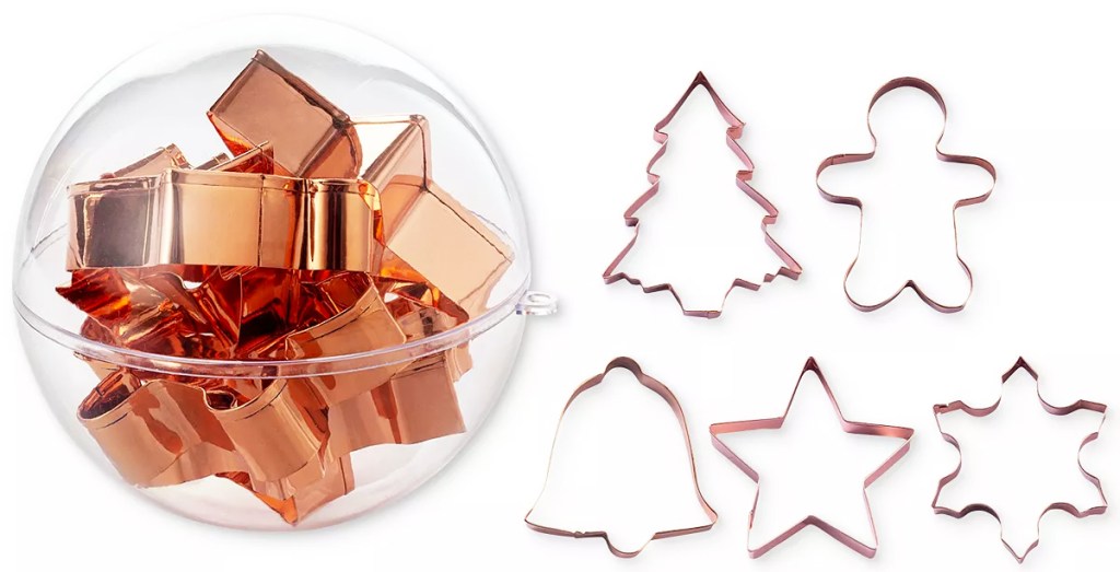 copper christmas cookie cutters