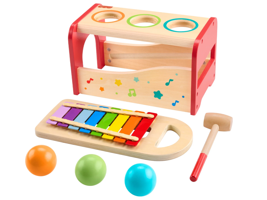 Fisher-Price Wooden Pound & Tap Bench Xylophone 