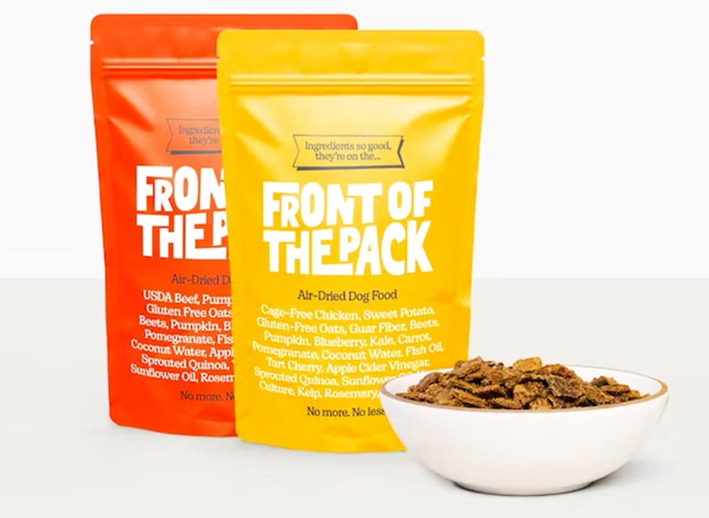 sample packs of Front of the Pack dog food