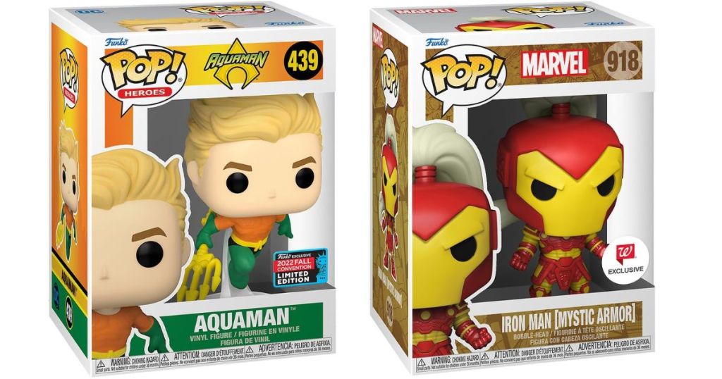 2 Funko Pop Marvel Characters
