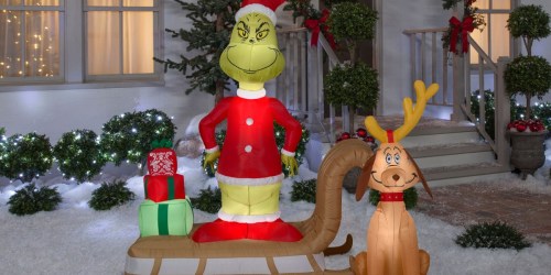 Grinch 6′ Pre-lit Inflatable Just $77.99 Shipped on Amazon (Regularly $150) + More Deals