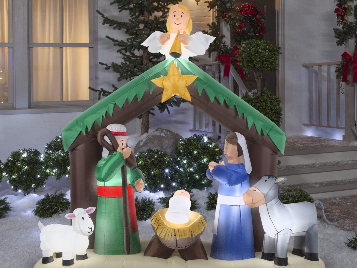 Gemmy 7' Christmas Nativity Scene Inflatable