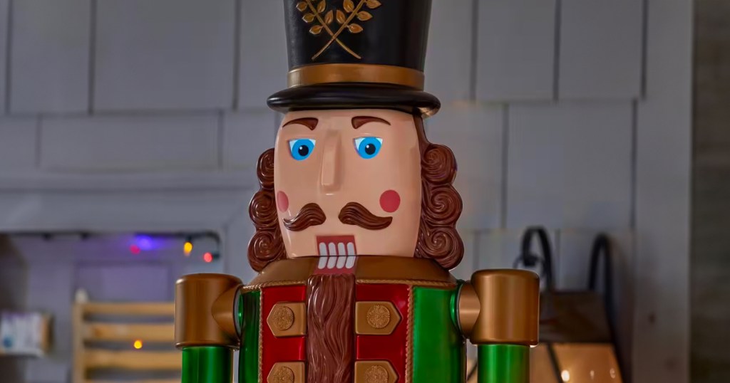 Giant-Sized Lantern Nutcracker with LifeEyes LCD Eyes