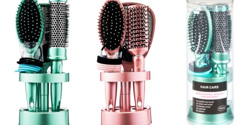 Hair Styling 12-Piece Sets Just $2.49 on Walmart.com | Includes 2 Brushes, Mirror, Hair Ties & More
