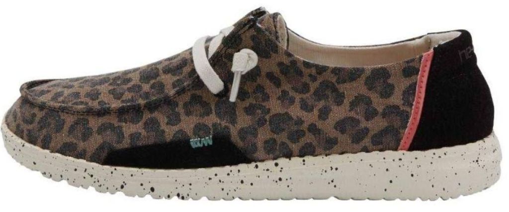 animal print Hey Dude shoe