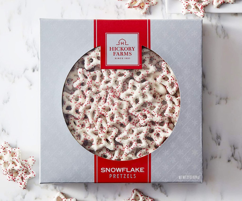 Hickory Farms Snowflake Pretzels