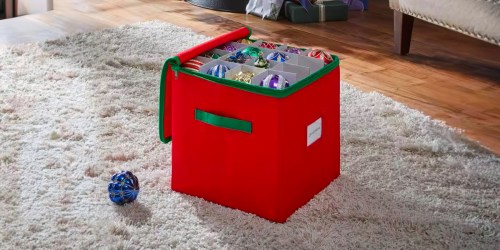 Christmas Ornament Storage Box Just $6.49 on HomeDepot.com | Holds 64 Ornaments!