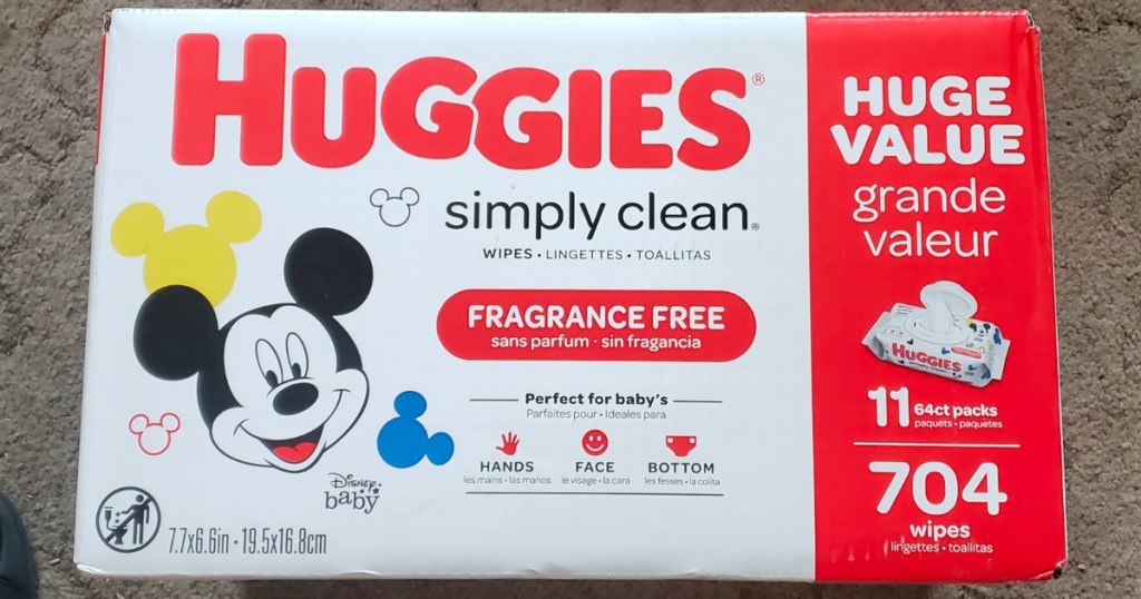 Huggies Simply Clean Baby Wipes 704-Count Box