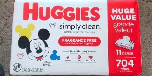 Huggies Simply Clean Baby Wipes 704-Count Box Just $12.97 Shipped on Amazon (Only $1.18 Per Pack)