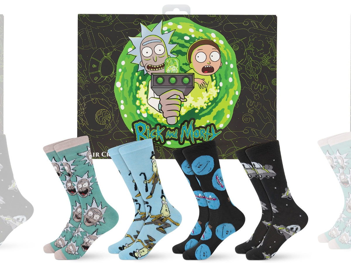 Hyp Character Socks 4-Pack - Rick & Morty