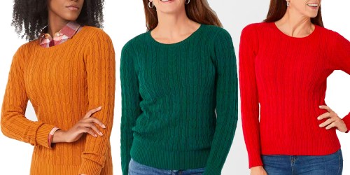 JCPenney Women’s Sweater Just $9.99 (Reg. $37) | Choose from 18 Colors