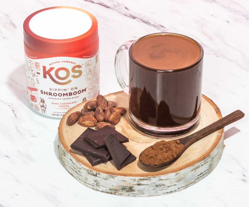 KOS Mushroom Coffee Dark Chocolate Mocha Flavor