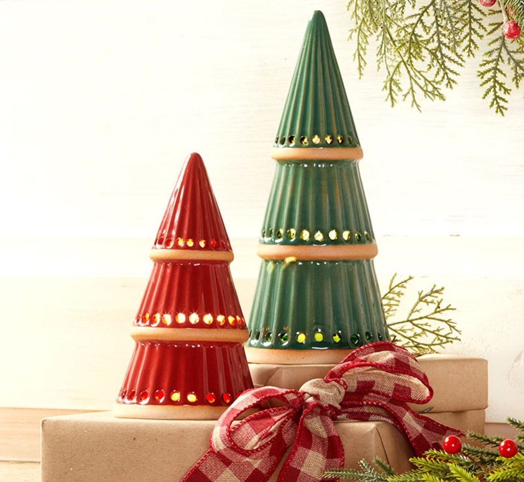 Lighted Tabletop Trees