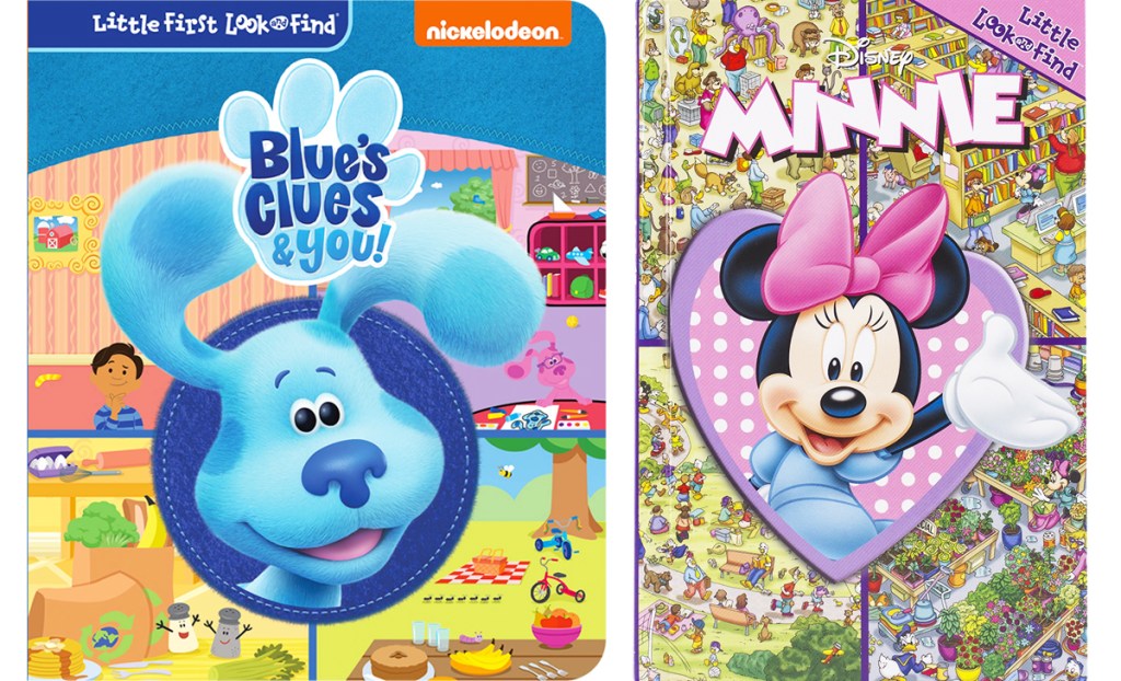 blues clues and minnie mouse look & find books