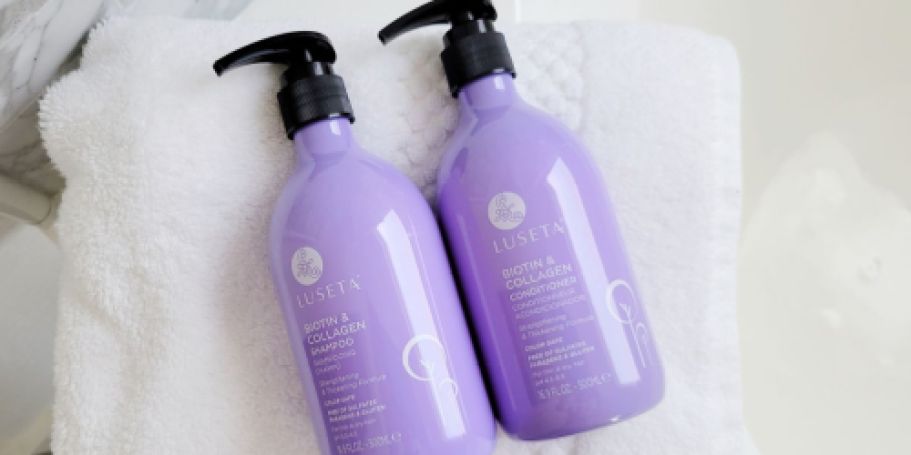 Luseta Biotin + Collagen Shampoo & Conditioner Only $17 Shipped on Amazon