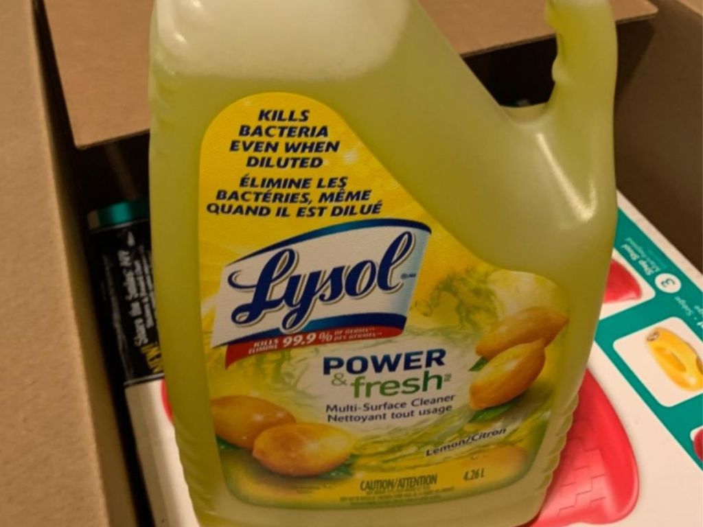 a 144oz Lysol all purpose cleaner