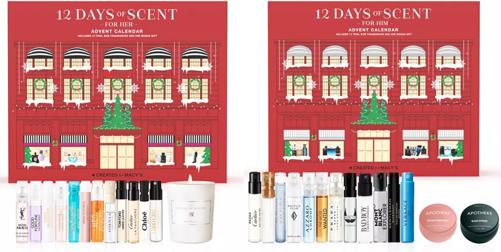 two scent sampler advent calendars