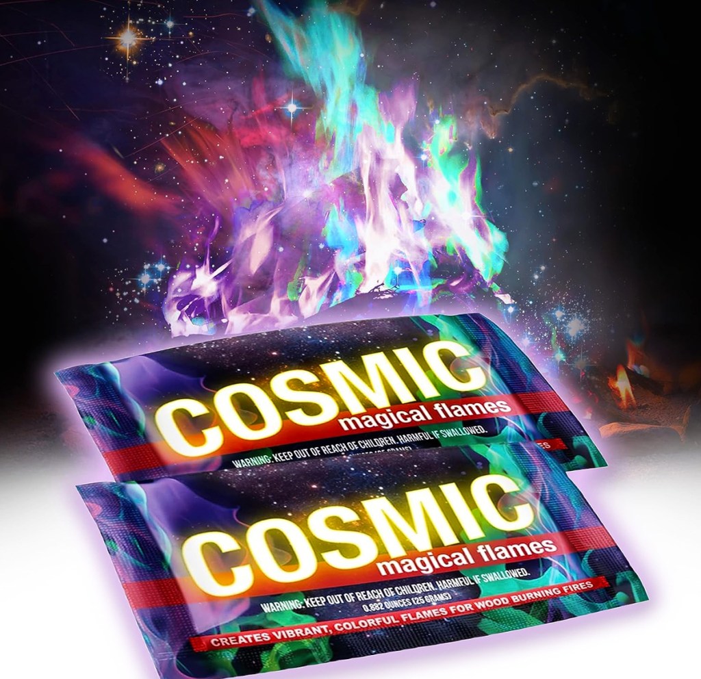 two cosmic fire color changing packets