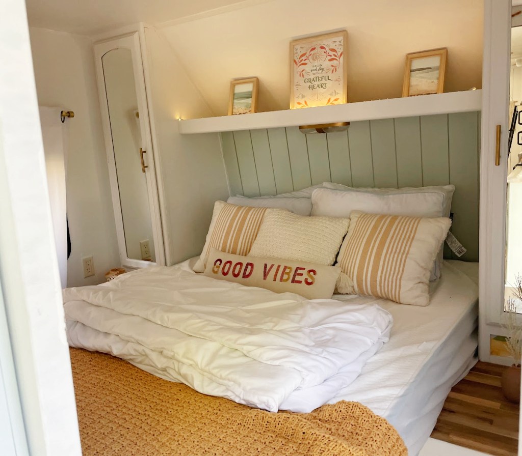 Master Bed in an RVshare RV Rental