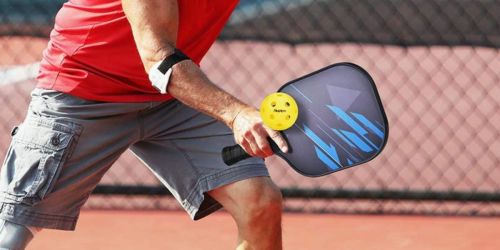 Pickleball Paddle Set Only $47.99 Shipped on Amazon | Includes 2 Paddles, 4 Balls, & Storage Bag