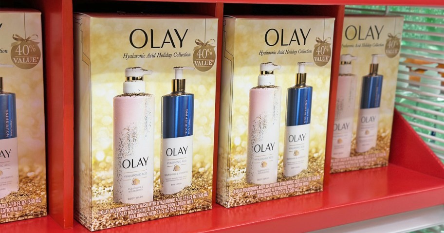 olay gift sets on shelf
