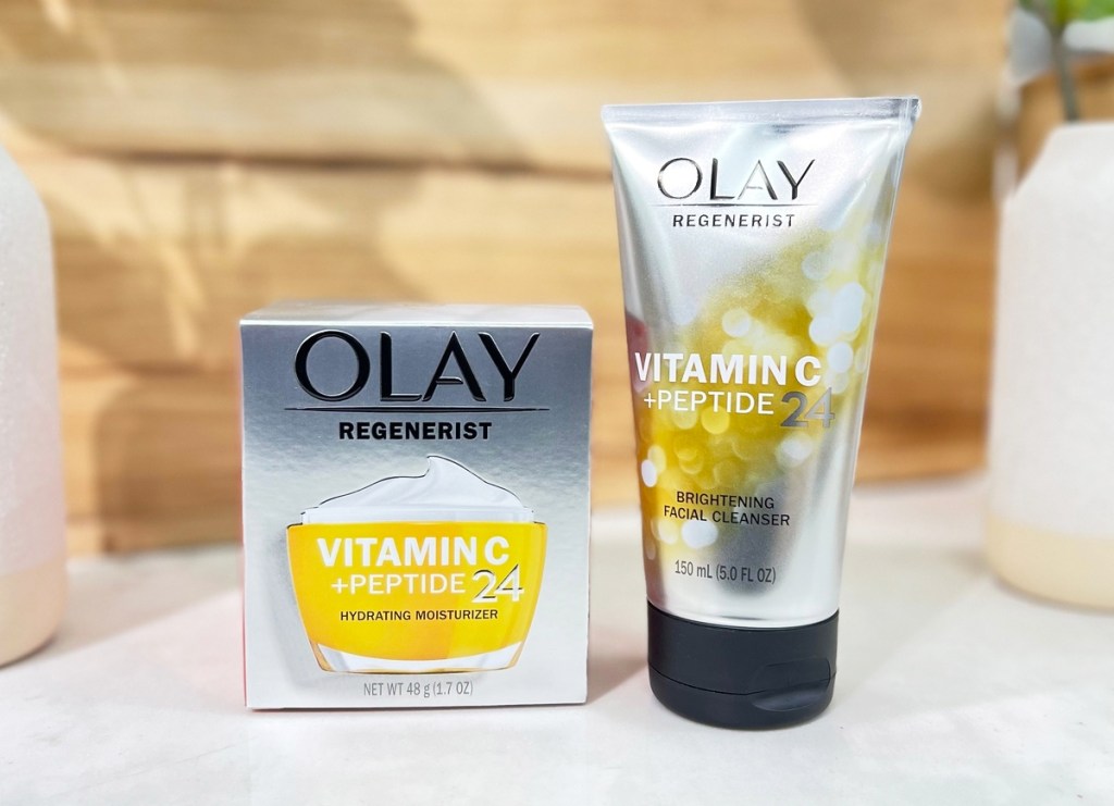 olay vitamin c moisturizer and face wash