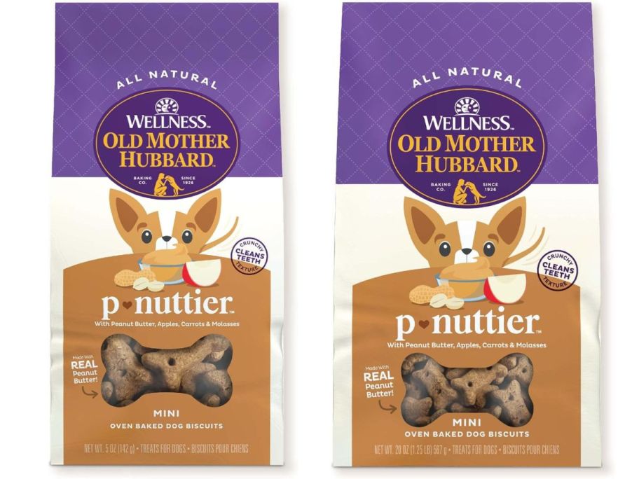 Old Mother Hubbard by Wellness Classic P-Nuttier Baked Mini Dog Biscuits stock images
