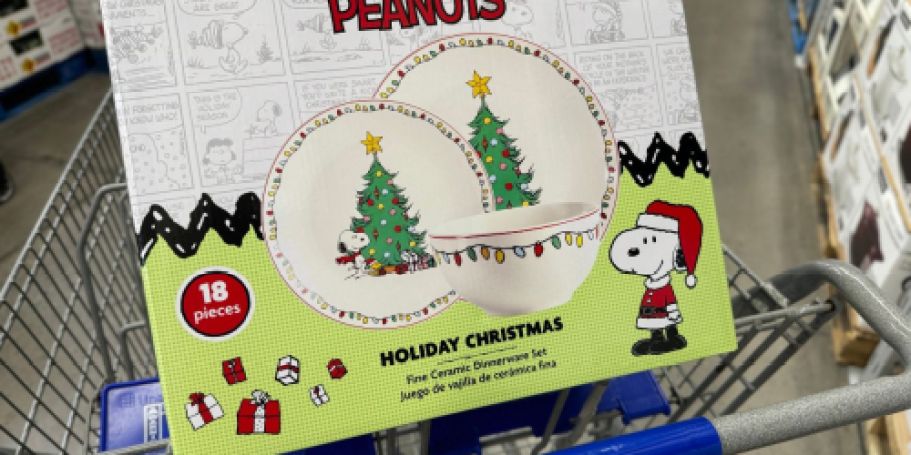 Peanuts Christmas 18-Piece Dinnerware Collection Just $49.94 at Sam’s Club